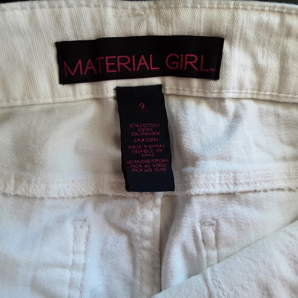 Material Girl White Studded Cut-off Shorts - Picture 4 of 4